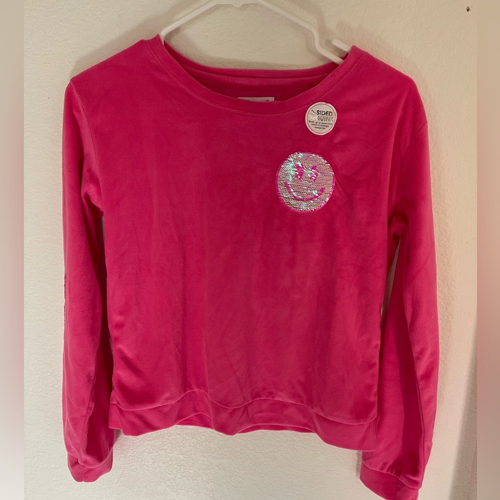 XL hot pink polyester sweater for girls - Picture 1 of 3